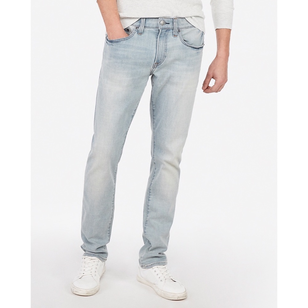 Skinny Light Wash Hyper Stretch Jean